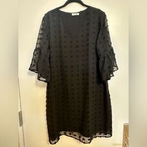 Polka dot ruffle dress - worn only once